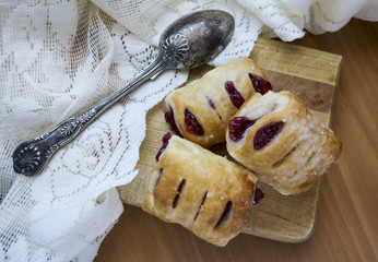 Wall Mural - Raspberry Puff Pastries