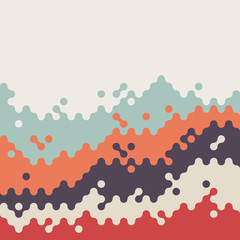 Abstract vintage retro wave pattern background