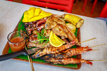 Wall Mural - Philippine barbecue food