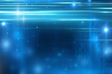 Aufkleber - blue geometric  shape abstract technology background