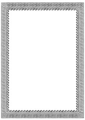 Poster - greek frame with meander