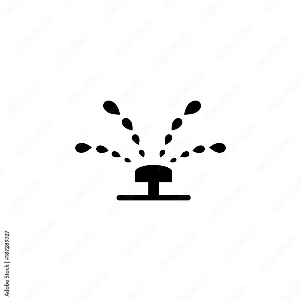 Sprinkler irrigation icon. Garden elements. Premium quality graphic ...