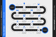 Layered Infographic Timeline. Vector Roadmap, Template For Modern Business Presentation, Annual Reports, Layouts