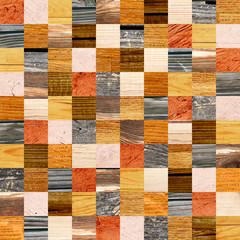 Poster - Seamless background with wooden patterns