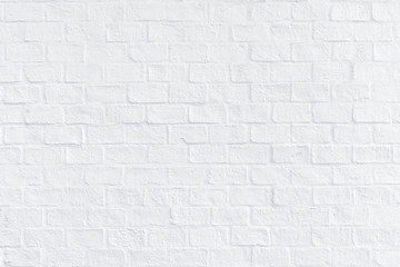 Wall Mural - White brick wall texture and background