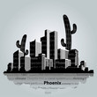 Phoenix vector cityscape.