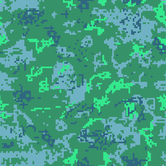 Poster - Seamless camouflage pattern