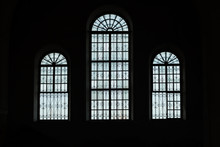 Large Arched Windows In The Old Church