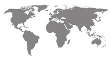World Map. Stock Vector