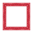 red frame on the white background