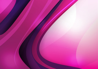 Poster - Abstract background purple and pink curve and layerd element vector illustration 004