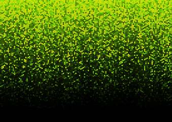 Poster - Abstract mosaic of hexagons. A pattern of geometric halftones.