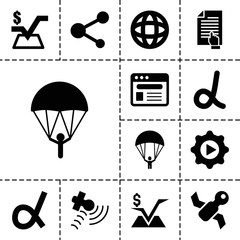 Aufkleber - Application icons. set of 13 editable filled application icons