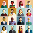 © etraveler - People icons. People characters flat set.