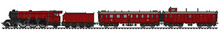 The Vintage Red Passenger Steam Train