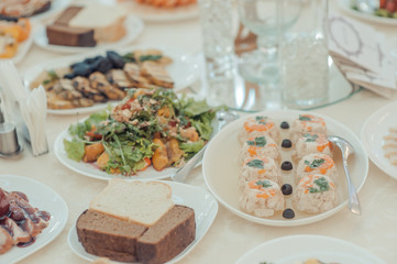 wedding buffet table