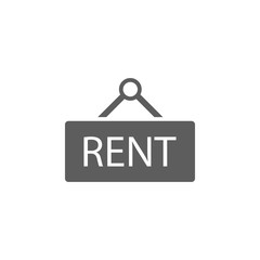 Poster - rental hanging icon. Web element. Premium quality graphic design. Signs symbols collection, simple icon for websites, web design, mobile app, info graphics