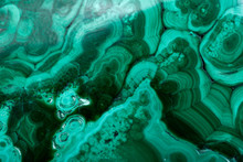 Polished Green Free Form Bullseye Malachite Specimen Like Art Background 
