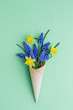 © Ruth Black/Stocksy - Wafer cone with spring flowers
