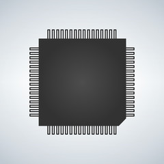 Poster - chip processor icon