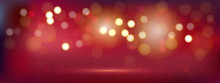 A Luxury Red Bokeh Vector Image For Abstract Background.
