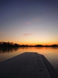 Fototapeta Pomosty - Jezioro Ukiel Olsztyn - wschód slońca