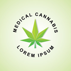 Poster - medical logo marijuana