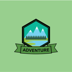 Canvas Print - wild adventure logo