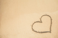 Heart Written On The Sand