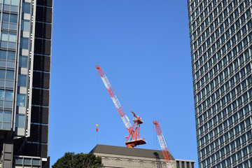 City view with sky