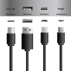 Sticker - USB Cable Socket Set