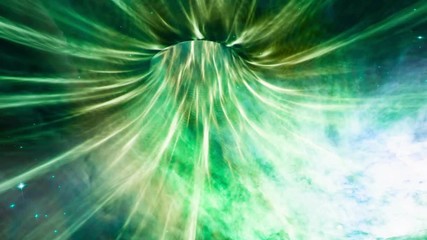 Wall Mural - star warp 035: traveling through a wormhole in deep space (loop).