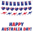 Happy Australia Day, greeting card