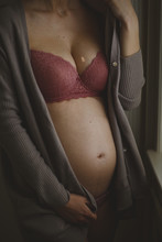 Detail Of Pregnant Woman