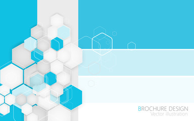 Abstract rhombus blue background. Vector Illustration