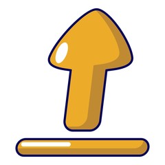 Poster - Upload icon, cartoon style