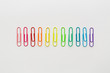 © Ruth Black/Stocksy - Rainbow paperclips