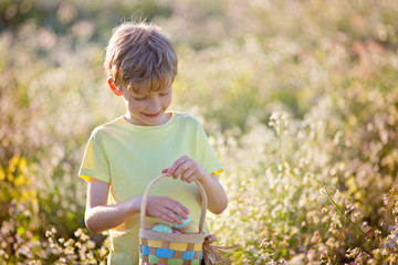 Canvas Print - boy at easter time