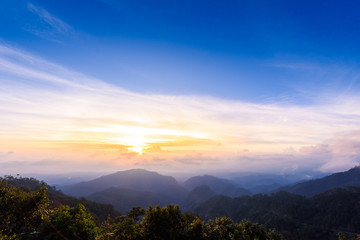 Mon Sone View Point, Doi Pha Hom Pok National Park, Angkhang mountain, chiang mai, Thailand