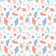Aufkleber - Colorful vector floral pattern