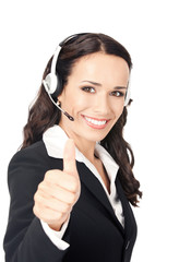 Sticker - Support operator with thumbs up, on white