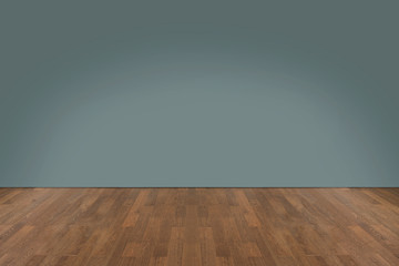 walnut wood floor with wall background