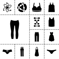 Poster - Model icons. set of 13 editable filled model icons