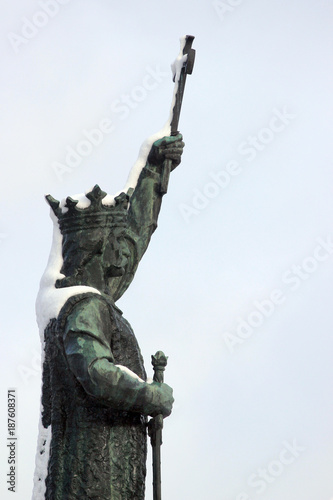 Fotografie, Obraz Monument to Stefan cel Mare in Chisinau, Moldova