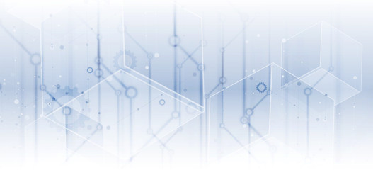 Digital technology world. Business virtual concept. Vector background