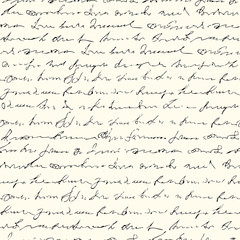 Poster - Seamless background pattern. Imitation of a abstract vintage lettering. Unreadable text.