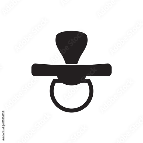 Fotografia, Obraz baby pacifier, soother icon- vector illustration