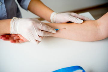 Doctor vaccinating a kid