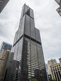Fototapeta  - Willis Tower building also known as Sears Tower at Chicago, IL, USA on the 4th August, 2017