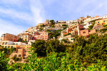 Wall Mural - Positano Homes Beyond Greenery